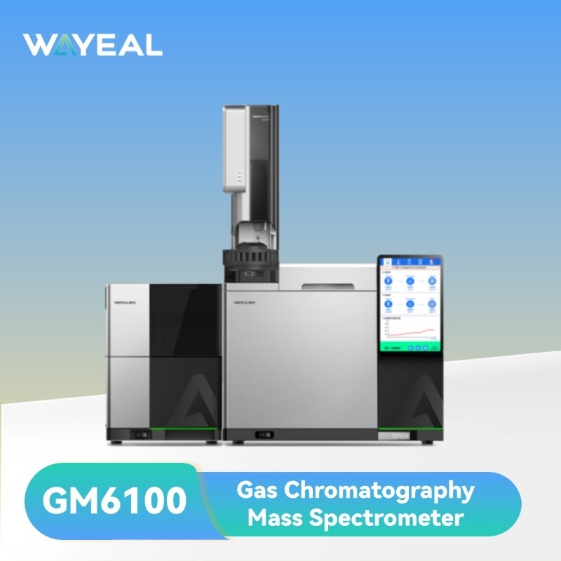 Espectrómetro de masas de cromatografía de gases GC-MS con pantalla táctil de 10.1 pulgadas y fuente de iones EI