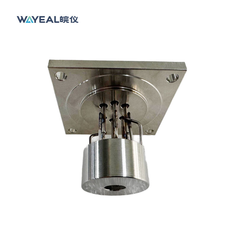 Fuente de iones de óxido de itrio recubierta de iridio con conmutación automática para detector de fugas de helio