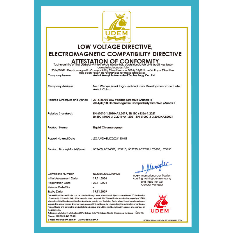 Instrumento de cromatografía líquida de alto rendimiento con detector UVD/DAD/ELSD/FLD/RID