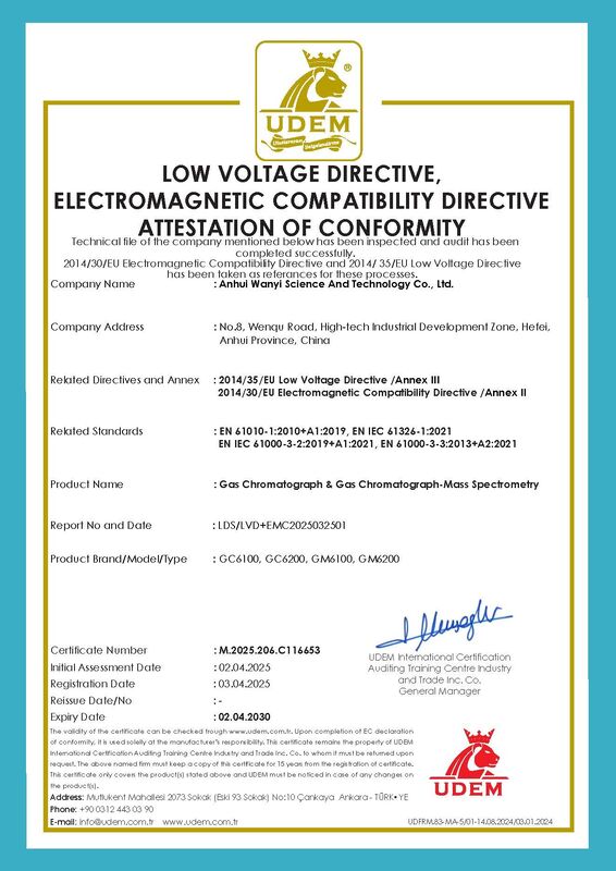 Cantidad máxima de calentamiento 75°Cmin Cromatografía de gas Espectrómetro de masa Fuente de alimentación 110240V Ideal para análisis químico preciso