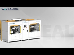 Sistema de detección de fugas de helio en cámara de vacío para aire acondicionado