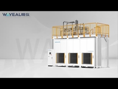 Sistema de detección de fugas de helio de cámara de vacío para piezas de automóvil